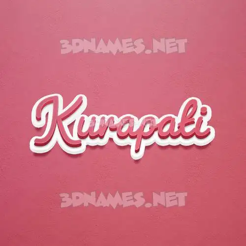 kurapati in Red Scribble style - 3D name wallpaper kurapati in Red Scribble style - 3D name wallpaper