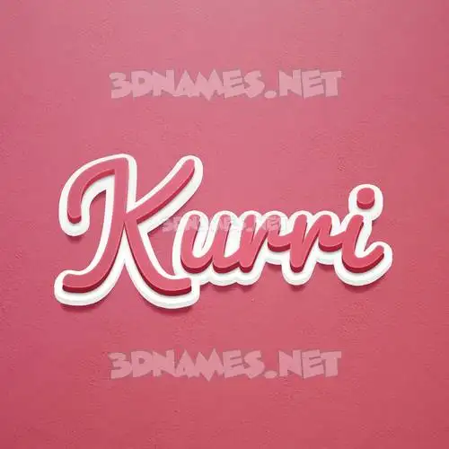 kurri in Red Scribble style - 3D name wallpaper kurri in Red Scribble style - 3D name wallpaper