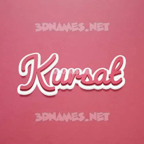kursat in Red Scribble style - 3D name wallpaper kursat in Red Scribble style - 3D name wallpaper