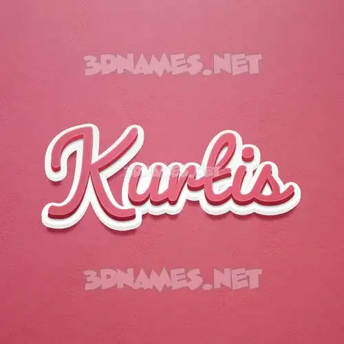 kurtis in Red Scribble style - 3D name wallpaper kurtis in Red Scribble style - 3D name wallpaper