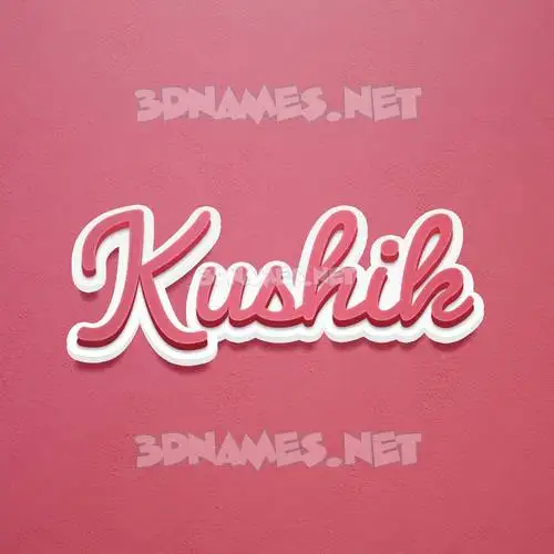kushik in Red Scribble style - 3D name wallpaper kushik in Red Scribble style - 3D name wallpaper
