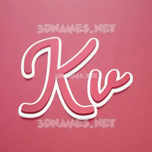 kv in Red Scribble style - 3D name wallpaper kv in Red Scribble style - 3D name wallpaper
