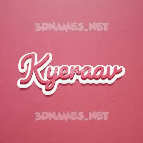 kyeraav in Red Scribble style - 3D name wallpaper kyeraav in Red Scribble style - 3D name wallpaper