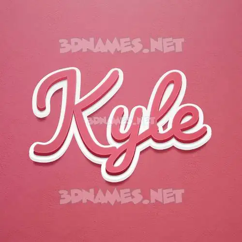 kyle in Red Scribble style - 3D name wallpaper kyle in Red Scribble style - 3D name wallpaper