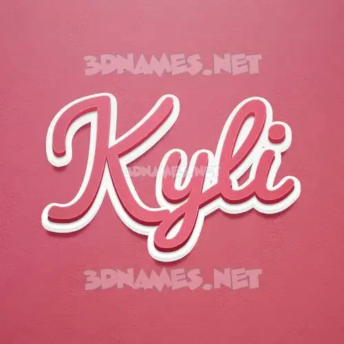 kyli in Red Scribble style - 3D name wallpaper kyli in Red Scribble style - 3D name wallpaper