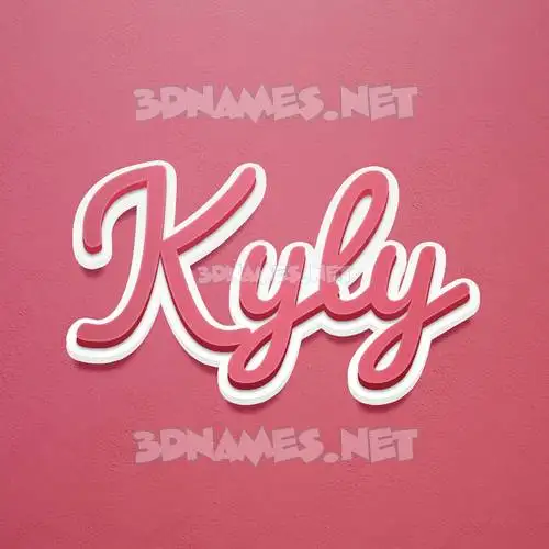 kyly in Red Scribble style - 3D name wallpaper kyly in Red Scribble style - 3D name wallpaper