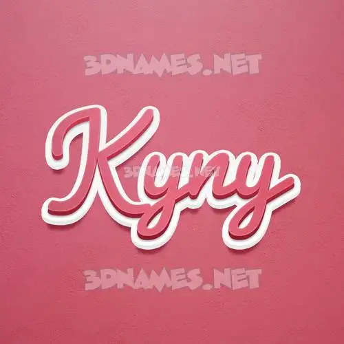 kyny in Red Scribble style - 3D name wallpaper kyny in Red Scribble style - 3D name wallpaper