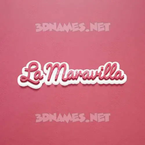 la maravilla in Red Scribble style - 3D name wallpaper la maravilla in Red Scribble style - 3D name wallpaper
