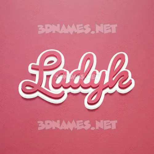ladyk in Red Scribble style - 3D name wallpaper ladyk in Red Scribble style - 3D name wallpaper
