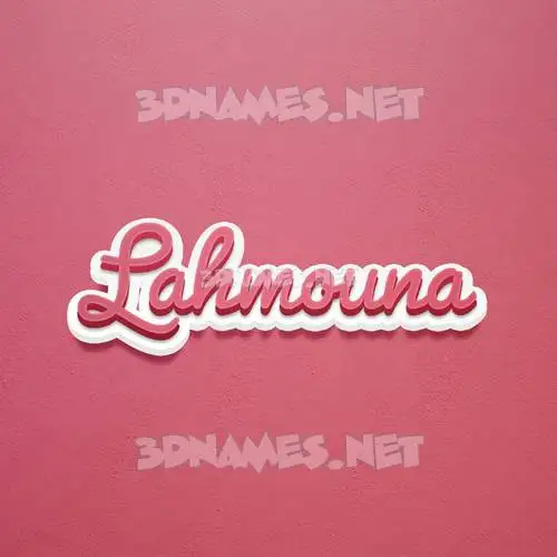 lahmouna in Red Scribble style - 3D name wallpaper lahmouna in Red Scribble style - 3D name wallpaper