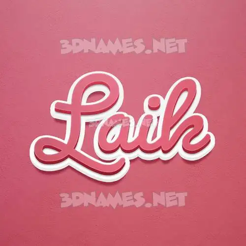 laik in Red Scribble style - 3D name wallpaper laik in Red Scribble style - 3D name wallpaper