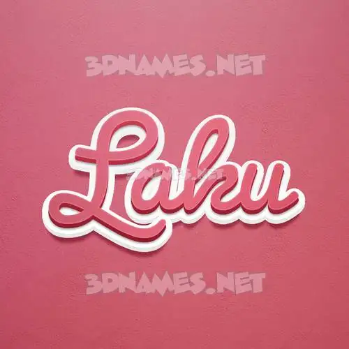 laku in Red Scribble style - 3D name wallpaper laku in Red Scribble style - 3D name wallpaper