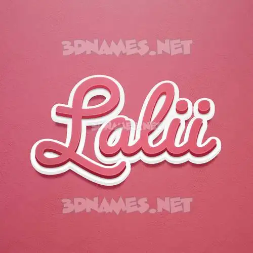 lalii in Red Scribble style - 3D name wallpaper lalii in Red Scribble style - 3D name wallpaper