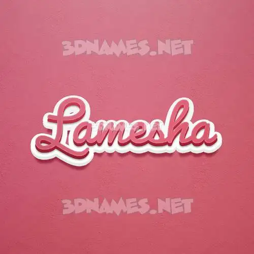 lamesha in Red Scribble style - 3D name wallpaper lamesha in Red Scribble style - 3D name wallpaper
