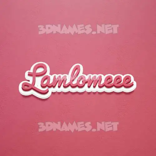 lamlomeee in Red Scribble style - 3D name wallpaper lamlomeee in Red Scribble style - 3D name wallpaper