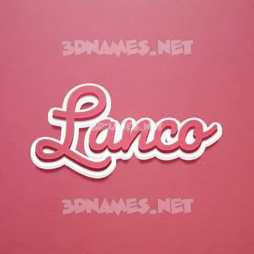 lanco in Red Scribble style - 3D name wallpaper lanco in Red Scribble style - 3D name wallpaper