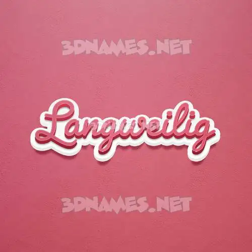 langweilig in Red Scribble style - 3D name wallpaper langweilig in Red Scribble style - 3D name wallpaper