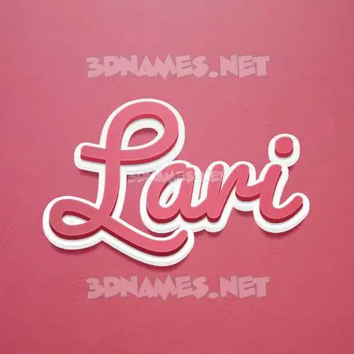 lari in Red Scribble style - 3D name wallpaper lari in Red Scribble style - 3D name wallpaper