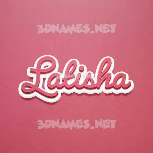 latisha in Red Scribble style - 3D name wallpaper