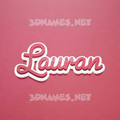 lauran in Red Scribble style - 3D name wallpaper lauran in Red Scribble style - 3D name wallpaper