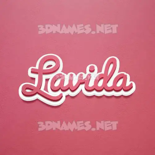 lavida in Red Scribble style - 3D name wallpaper lavida in Red Scribble style - 3D name wallpaper