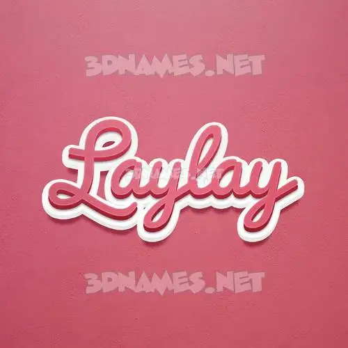 laylay in Red Scribble style - 3D name wallpaper laylay in Red Scribble style - 3D name wallpaper