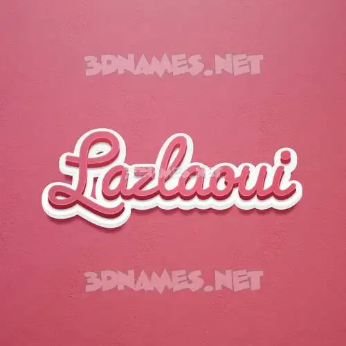 lazlaoui in Red Scribble style - 3D name wallpaper lazlaoui in Red Scribble style - 3D name wallpaper