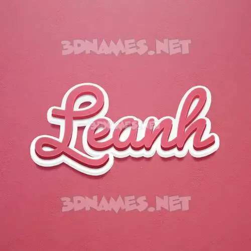 leanh in Red Scribble style - 3D name wallpaper leanh in Red Scribble style - 3D name wallpaper