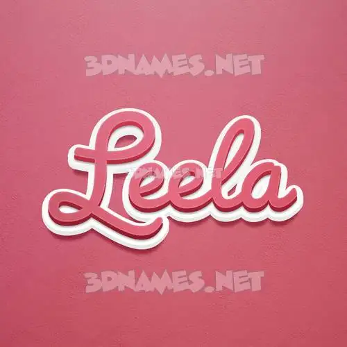leela in Red Scribble style - 3D name wallpaper leela in Red Scribble style - 3D name wallpaper