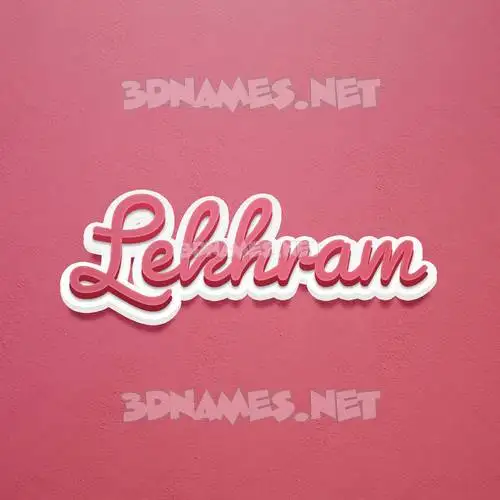 lekhram in Red Scribble style - 3D name wallpaper lekhram in Red Scribble style - 3D name wallpaper