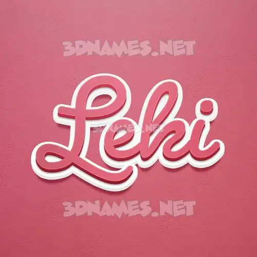 leki in Red Scribble style - 3D name wallpaper leki in Red Scribble style - 3D name wallpaper