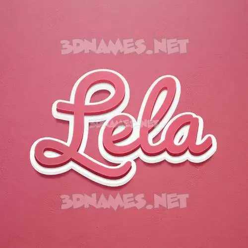 lela in Red Scribble style - 3D name wallpaper lela in Red Scribble style - 3D name wallpaper