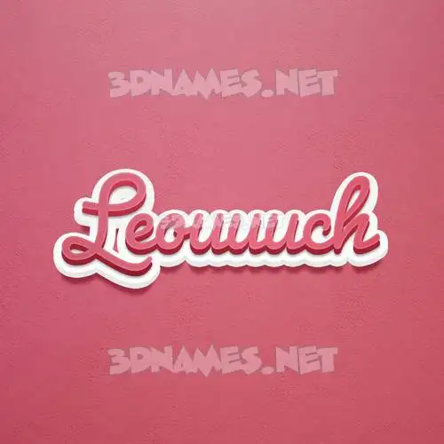 leouuuch in Red Scribble style - 3D name wallpaper leouuuch in Red Scribble style - 3D name wallpaper