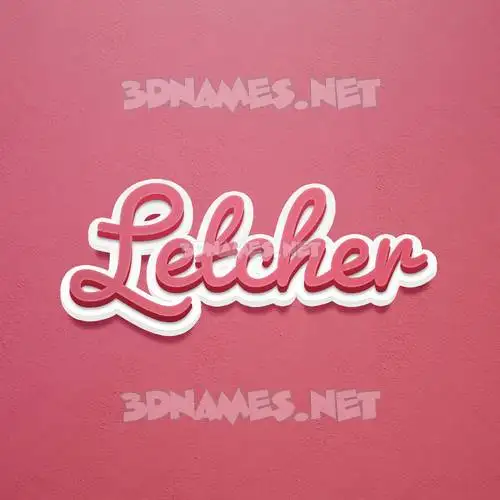 letcher in Red Scribble style - 3D name wallpaper letcher in Red Scribble style - 3D name wallpaper