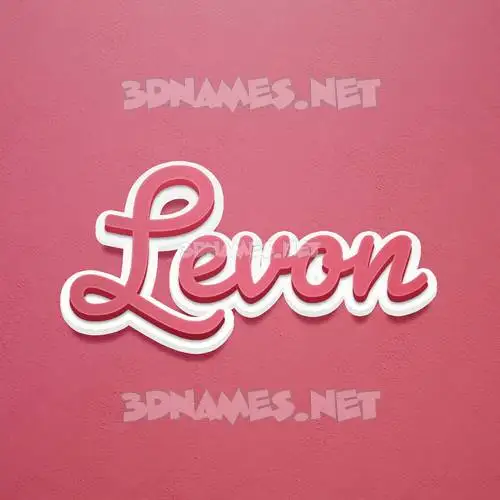 levon in Red Scribble style - 3D name wallpaper levon in Red Scribble style - 3D name wallpaper