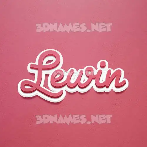 lewin in Red Scribble style - 3D name wallpaper lewin in Red Scribble style - 3D name wallpaper