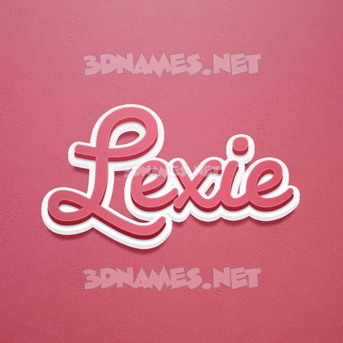 The Name Lexi In Bubble Letters