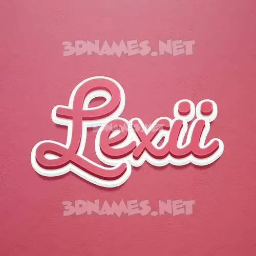 lexii in Red Scribble style - 3D name wallpaper lexii in Red Scribble style - 3D name wallpaper