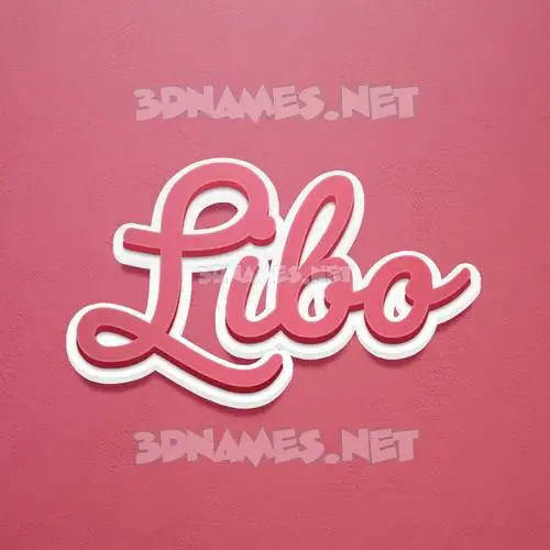 libo in Red Scribble style - 3D name wallpaper libo in Red Scribble style - 3D name wallpaper