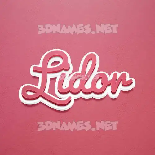 lidor in Red Scribble style - 3D name wallpaper lidor in Red Scribble style - 3D name wallpaper