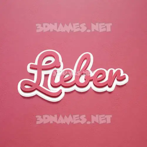 lieber in Red Scribble style - 3D name wallpaper lieber in Red Scribble style - 3D name wallpaper