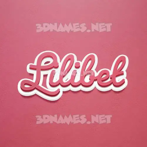 lilibet in Red Scribble style - 3D name wallpaper lilibet in Red Scribble style - 3D name wallpaper