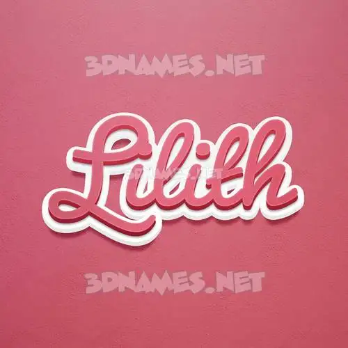 lilith in Red Scribble style - 3D name wallpaper lilith in Red Scribble style - 3D name wallpaper