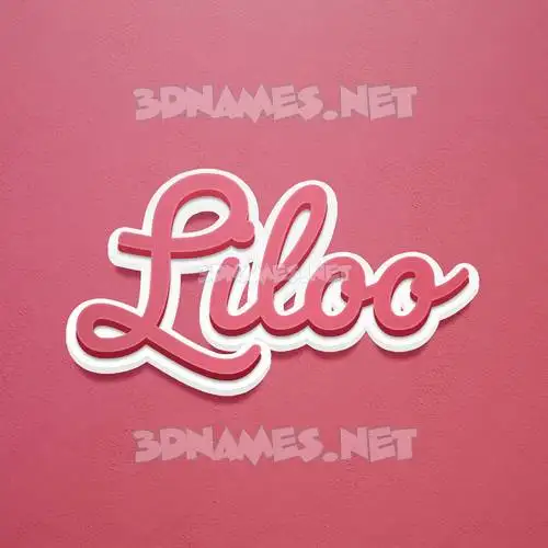 liloo in Red Scribble style - 3D name wallpaper liloo in Red Scribble style - 3D name wallpaper