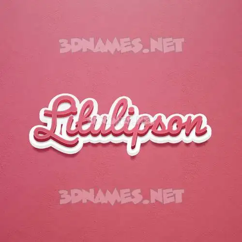 litulipson in Red Scribble style - 3D name wallpaper litulipson in Red Scribble style - 3D name wallpaper