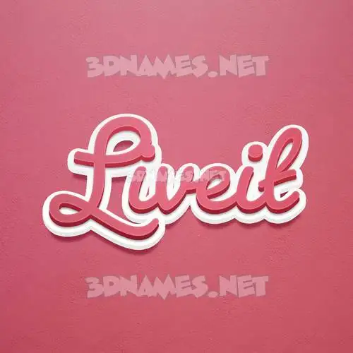 liveit in Red Scribble style - 3D name wallpaper liveit in Red Scribble style - 3D name wallpaper