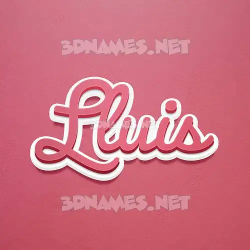 lluis in Red Scribble style - 3D name wallpaper lluis in Red Scribble style - 3D name wallpaper