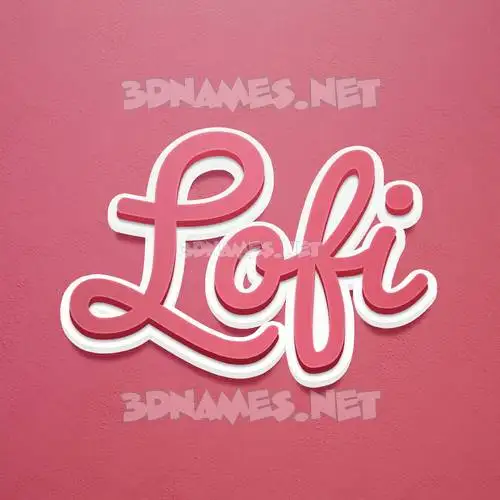 lofi in Red Scribble style - 3D name wallpaper lofi in Red Scribble style - 3D name wallpaper