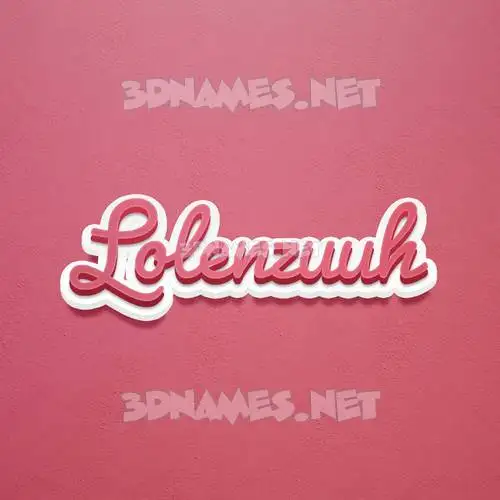 lolenzuuh in Red Scribble style - 3D name wallpaper lolenzuuh in Red Scribble style - 3D name wallpaper