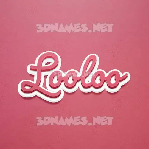 looloo in Red Scribble style - 3D name wallpaper looloo in Red Scribble style - 3D name wallpaper